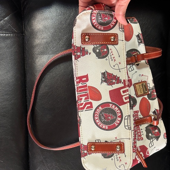 Dooney & Bourke Buccaneers Red and White Tote - Picture 6 of 16